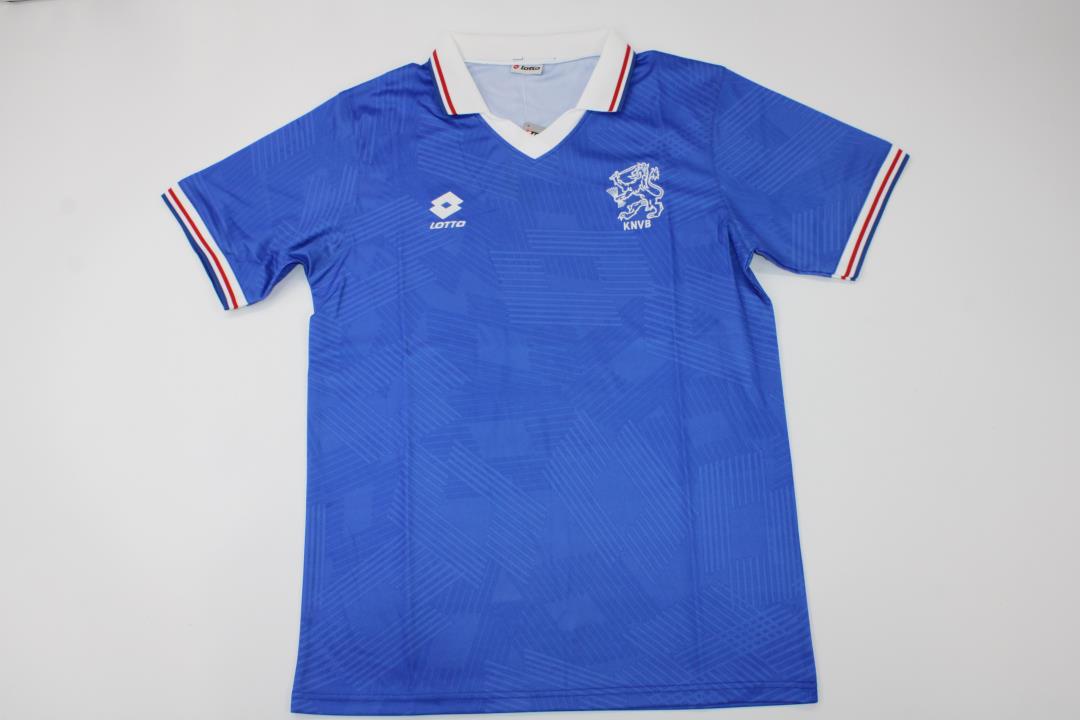 AAA Quality Netherlands 1991 Away Blue Soccer Jersey